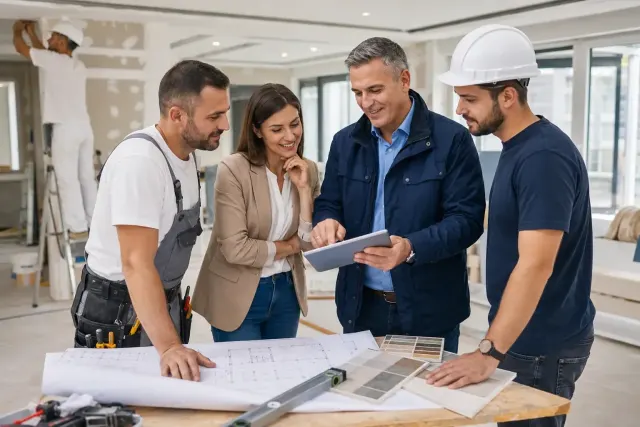 Innenausbau und Sanierung – Projektbesprechung im Bestand